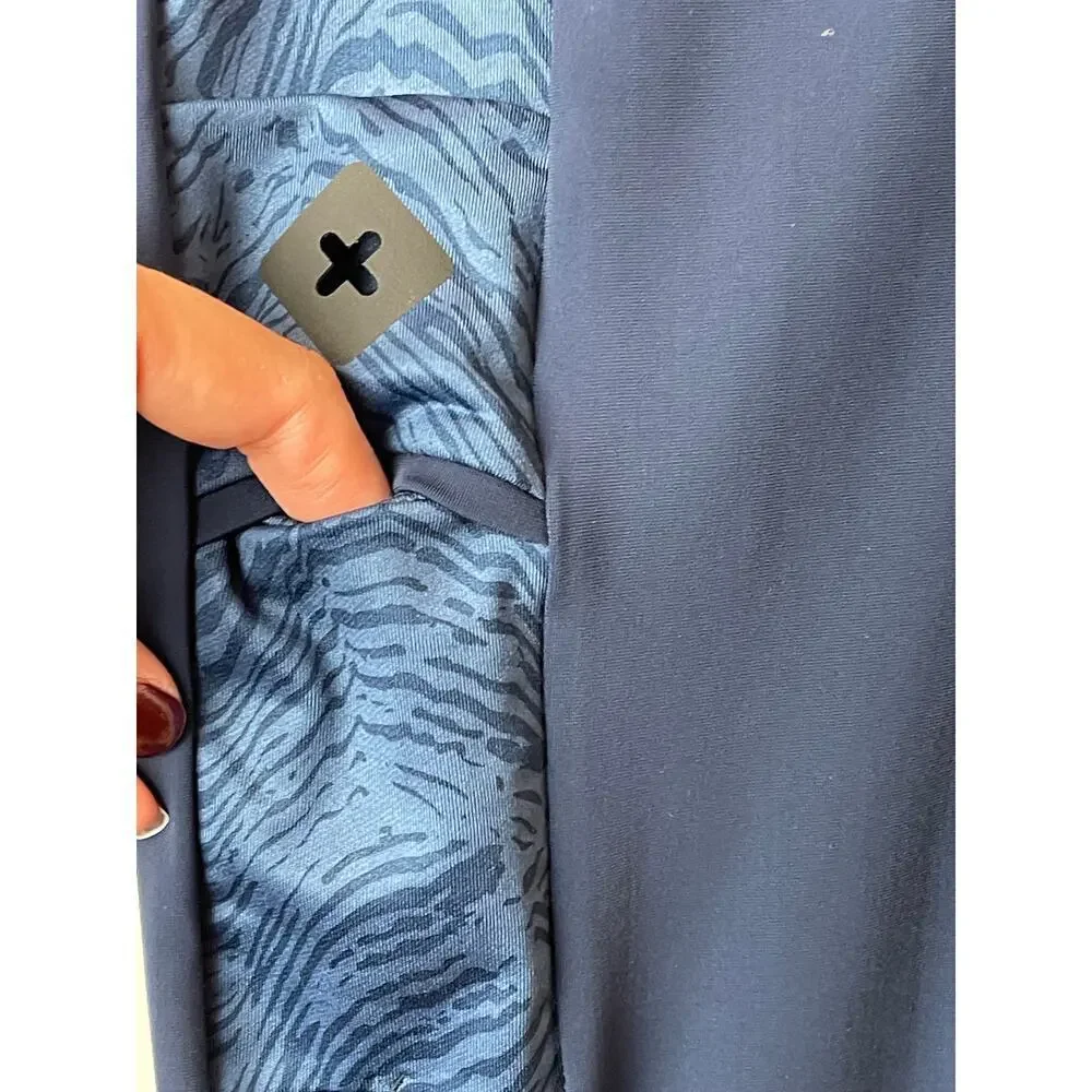 Pearl Izumi For Women Studio Navy Phyllite 3 Quarter Leggings Size XL - Picture 6 of 9